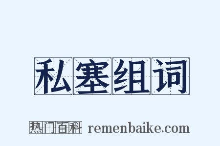 私塞组词是什么意思的图片